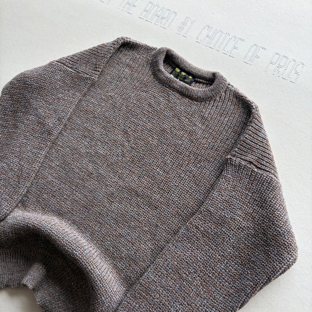 Vintage 90s Heavy Weight Dark brown Barbour Sweater